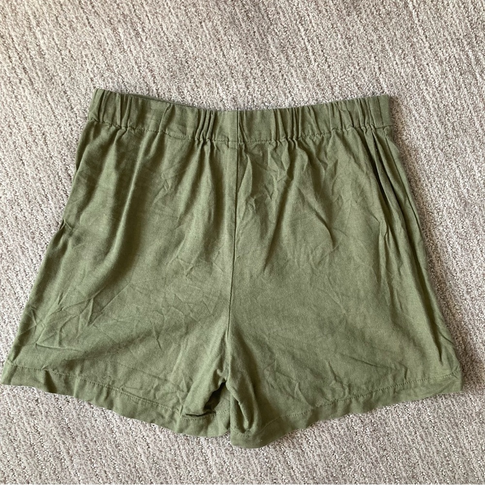 Banana Republic Green Linen Shorts